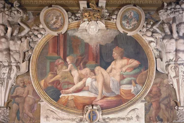 Danae Recebendo o Chuveiro de Ouro, da Galeria de François I, 1535-40